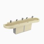 Sloan® - ELS-43000 SloanStone® 3-Station Wall-Mounted Lavatory System Sink - 16010570