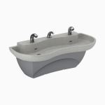 Sloan® - ELS-62000 SloanStone® 2-Station Wall-Mounted Lavatory System Sink