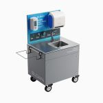 Sloan® - MH-1050 Mobile Handwashing Station with SF-2250 Faucet, Counter and Sink
