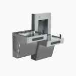Sloan® - DropSpot™ On-wall Bottle Filler with Bi-level Cooler - DRS120-UNFIL-REF-SS