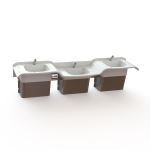 Intersan by AquaDesign Manufacturing - Lavatory Systems - Solidwave High-Low Triple (High Version)