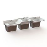 Intersan by AquaDesign Manufacturing - Lavatory Systems - Solidwave High-Low Triple