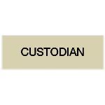 Seton Identification Products - Engraved Custodian Signs