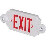 Seton Identification Products - Compact Exit Sign With Side Mounted Emergency Lights