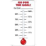 Seton Identification Products - Dry Erase Safety Tracker Signs - Go For The Goal! Thermometer With Labeled Gradients