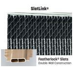 PrivacyLink - Chain Link Fence with “Factory Inserted Slats”™ - SlatLink® (2” Mesh - Near Total Privacy)
