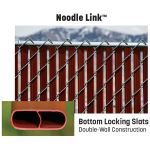 PrivacyLink - Chain Link Fence with “Factory Inserted Slats”™ - Noodle Link™ (2" Mesh Semi-Privacy)