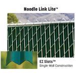 PrivacyLink - Chain Link Fence with “Factory Inserted Slats”™ - Noodle Link Lite™ (2″ Mesh Semi-Privacy)