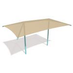 Landscape Structures, Inc. - SkyWays® Two-Post Hip (14'x22') Shade