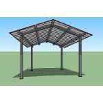 Icon Shelter Systems Inc - Band Shells Tapered Gable TRG20x15M-P4-20-90-30