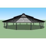 Icon Shelter Systems Inc - Dodecagon Shelter DO100-12TM2C-P4-25-90-20