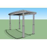 Icon Shelter Systems Inc - Arbor (Curved) AC8x20K-P0-20-90-30