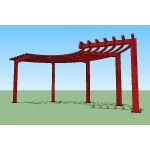 Icon Shelter Systems Inc - Arbor (Curved Cantilever) AT8x36K-P0-20-90-150