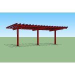Icon Shelter Systems Inc - Arbor (Curved Cantilever) AT18x38-9K-P0-20-100-30