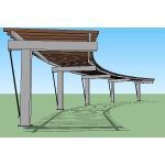 Icon Shelter Systems Inc - Arbor (Curved Cantilever) AT10x78.66K-P0-30-100-30