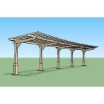 Icon Shelter Systems Inc - Arbor (Curved Cantilever) AT10x50-102-30-90-30