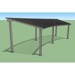 Icon Shelter Systems Inc - Arbor (Curved) AC12x40F-P3-36-100-30