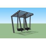 Icon Shelter Systems Inc - Arbor (Straight Cantilever) AS10x16-12K-P3-30-110-30