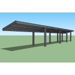Icon Shelter Systems Inc - Dugouts Monoslope MP17x136-14S-P3-20-85-60