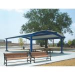 ICON Shelter Systems Inc. - Barrel Vault Shelter with Curved Mega-Rib Roof Panels - BV20X36G-P5-30-130-100