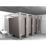 Hadrian Solutions ULC - Headrail Braced Solid Plastic Toilet Partitions