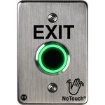 Safety Technology International, Inc. - NoTouch® Stainless Steel IR Switch, US Single-Gang, EXIT - NT-SS101-EN
