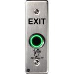 Safety Technology International, Inc. - NoTouch® Stainless Steel IR Switch, Slim/Mullion Mount, Back Box, EXIT - NT-SS001-EN