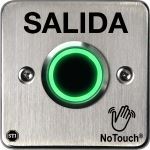 Safety Technology International, Inc. - NoTouch® Stainless Steel IR Switch, European Single-Gang, SALIDA Spanish - NT-SS301-ES