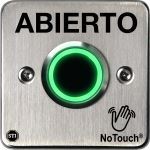Safety Technology International, Inc. - NoTouch® Stainless Steel IR Switch, European Single-Gang, ABIERTO Spanish - NT-SS302-ES