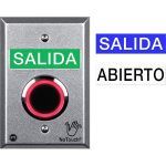 Safety Technology International, Inc. - NoTouch® Cast Aluminum Switch, with Three Snap-in Messages, US Single-Gang, Spanish - NT-CA100-ES