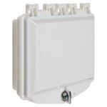 Safety Technology International, Inc. - Polycarbonate Enclosure with Enclosed White Back Box and Exterior Thumb Lock - STI-7511F-OW