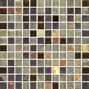 Mosaic Glass - Brazilian Rio Square