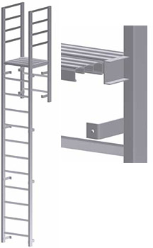Parapet Access with Platform Vertical Ladder – U-203