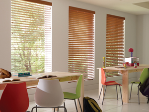 Wonderwood Fire-Rated Faux Wood Blinds