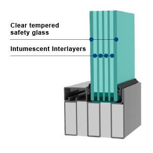 CONTRAFLAM 120 in VDS CW - Fire Rated Curtain Wall System