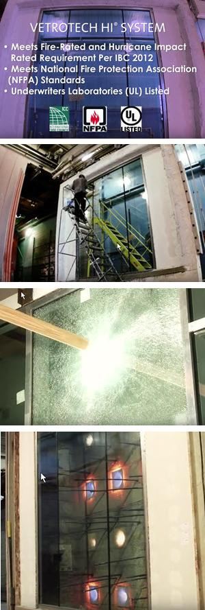 Vetrotech HI-System® - Fire Rated & Hurricane Impact Resistant Glazing