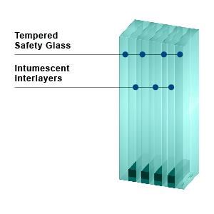 CONTRAFLAM 90 - Fire Rated Clear Tempered Safety Glass