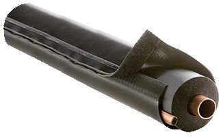 Airex 72X-B E-Flex Guard Plastic HVAC Line Set and Outdoor Pipe Insulation Protection English Fits 1 Insulation 20.71 fl oz Black 12.9 x 3.7 x 6.2