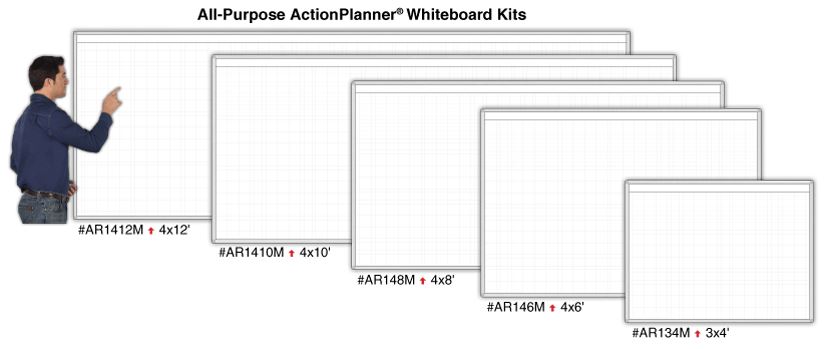 ActionPlanner® All-Purpose Magnetic Whiteboards – Magnatag Visible 