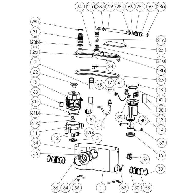 SANIBEST Pro® Grinding Pump System Saniflo Sweets