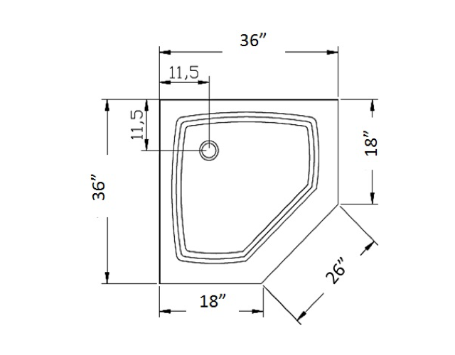 Neo Angle Shower Measurements at Will Clifton blog