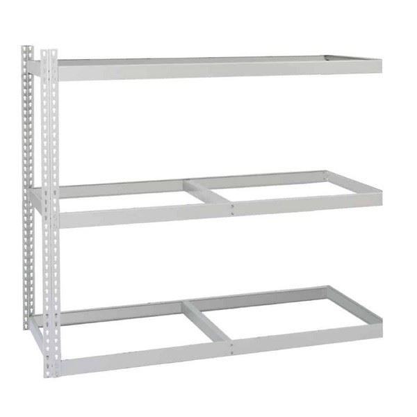 Lyon 36W x 24D x 85H 2000 Series Closed Steel Shelving with Angle Posts - 5 Heavy-Duty Adjustable Shelves - 800 lbs Shelf Capacity - Add-On Unit