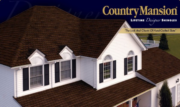 Country Mansion® Lifetime Designer Asphalt Shingles