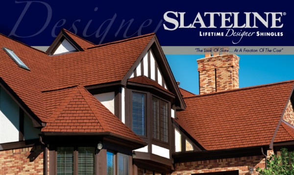 Slateline® Designer Lifetime Asphalt Shingles