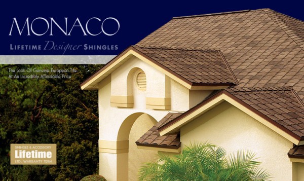Monaco™ Lifetime Designer Asphalt Shingles