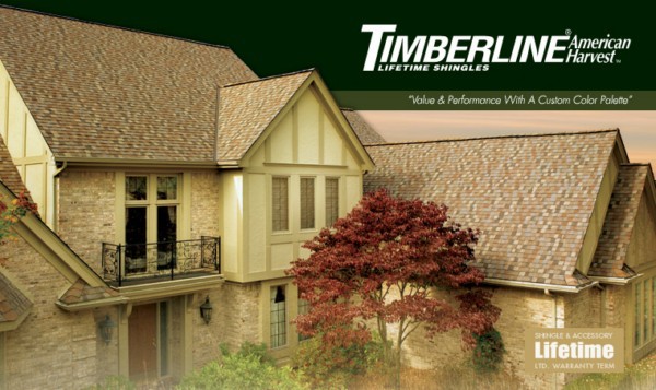 Timberline® American Harvest™ Lifetime Shingles