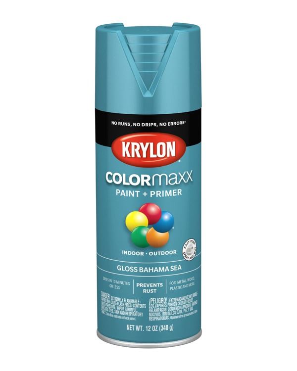 Krylon K05592007 12 Ounce Black Matte Paint: Krylon COLORMaxx