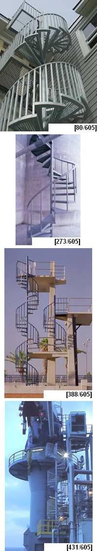 Galvanized Steel Spiral Stairs