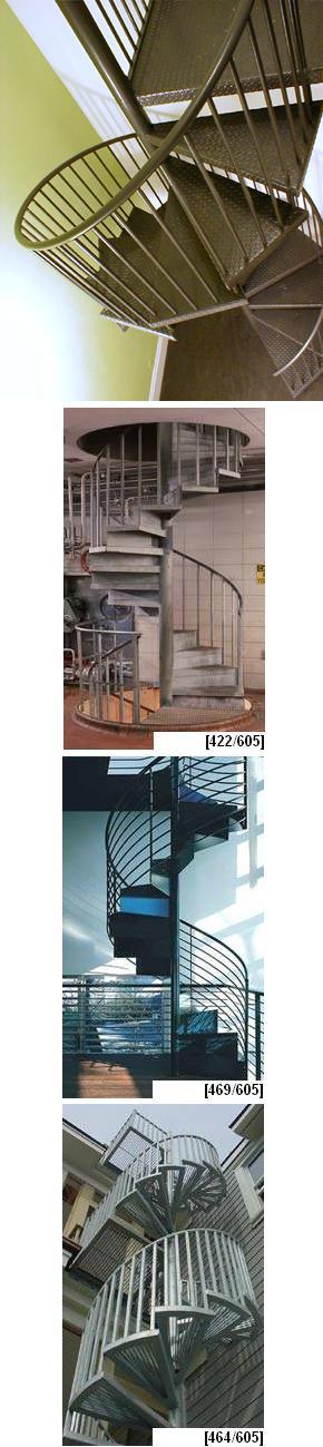 Metal Fully Assembled Spiral Stairs