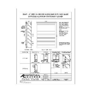 Architectural Louvers CAD | Construction & Building Materials - Sweets